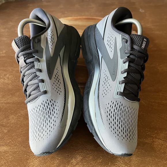 Brooks Trace 3 Gray Black Road Running Walking Shoes Sneakers Men's 9.5 - Picture 5 of 16